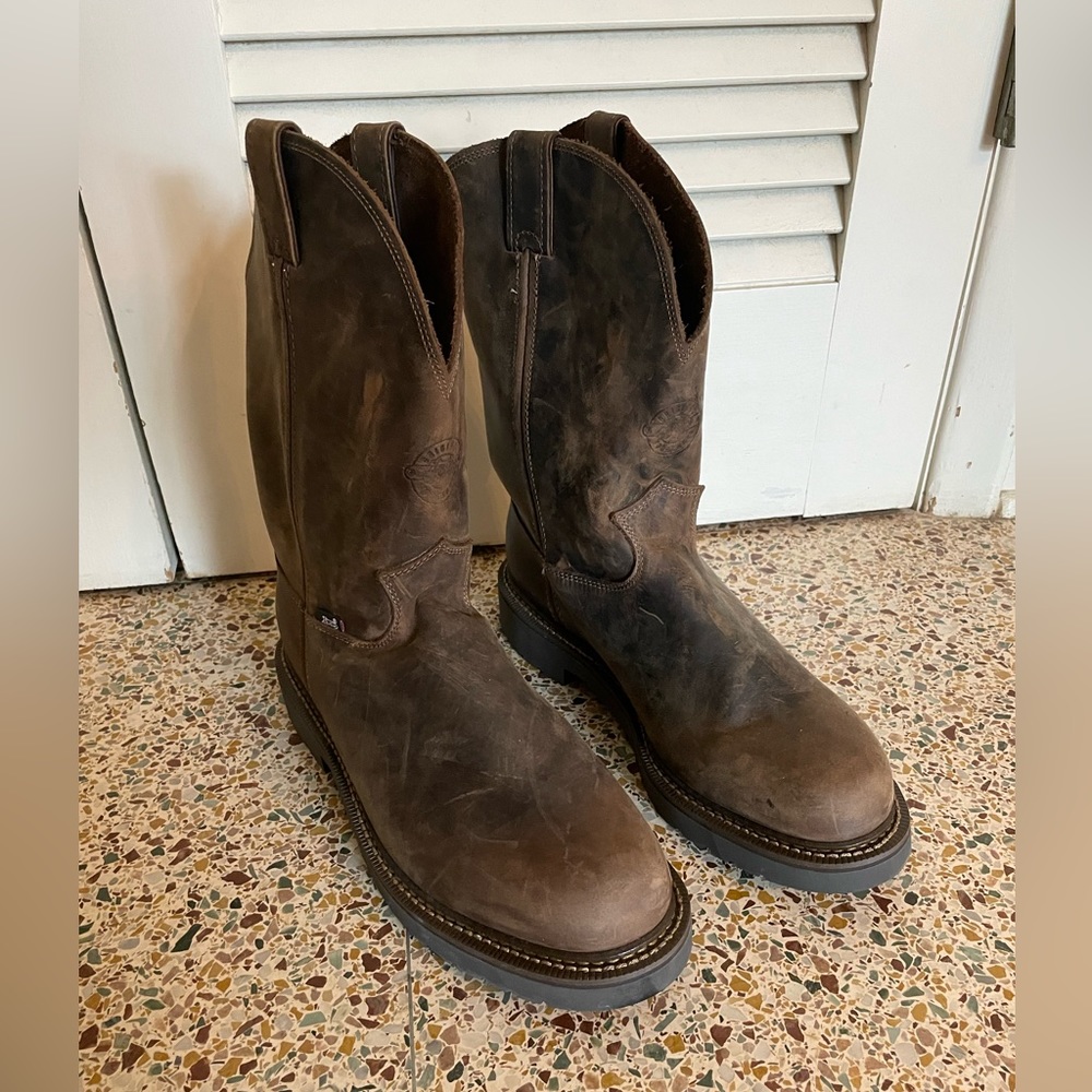 Justin Original Work Boots - Rugged Bay Gaucho Pull On